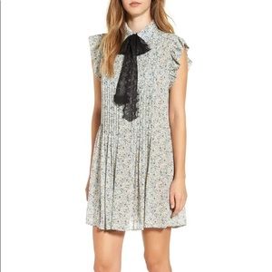 WAYF 'Paxton' Tie Neck Shirtdress